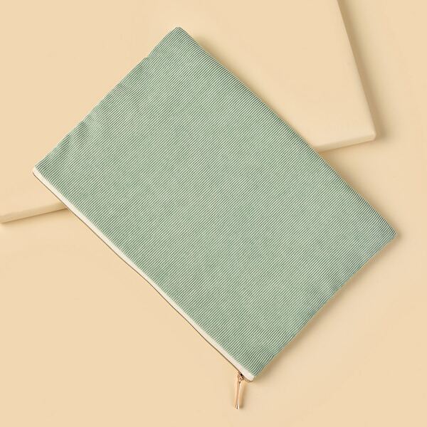 

1pc Plain File Bag, Green