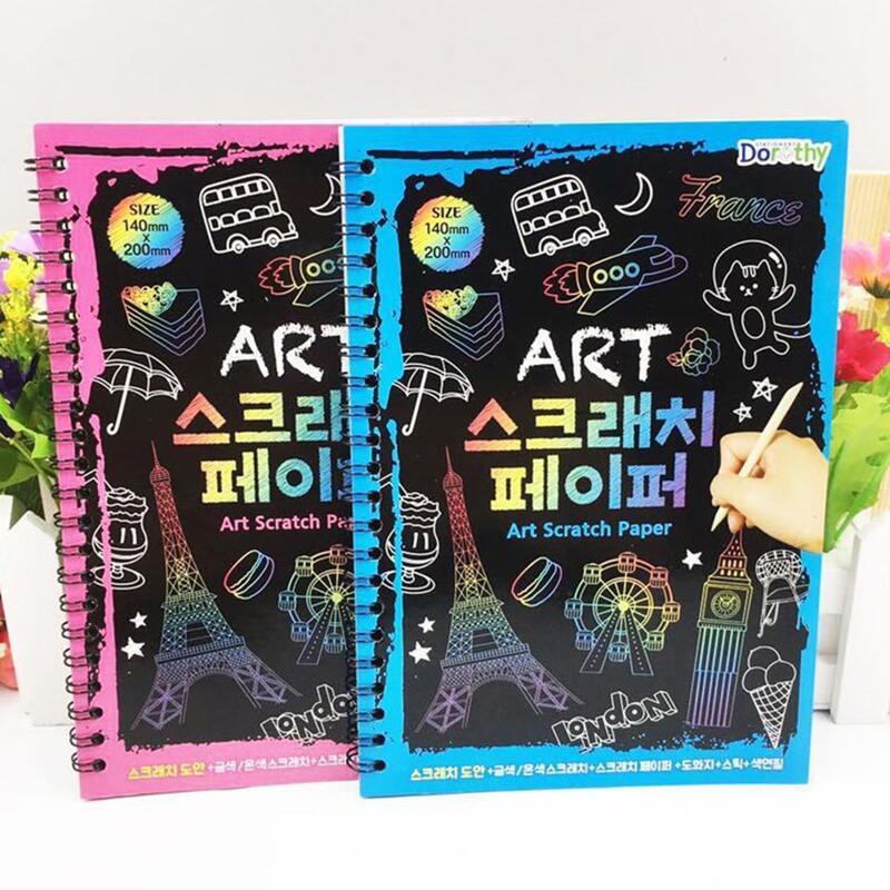 

1pack Random DIY Scratch Book, Multicolor