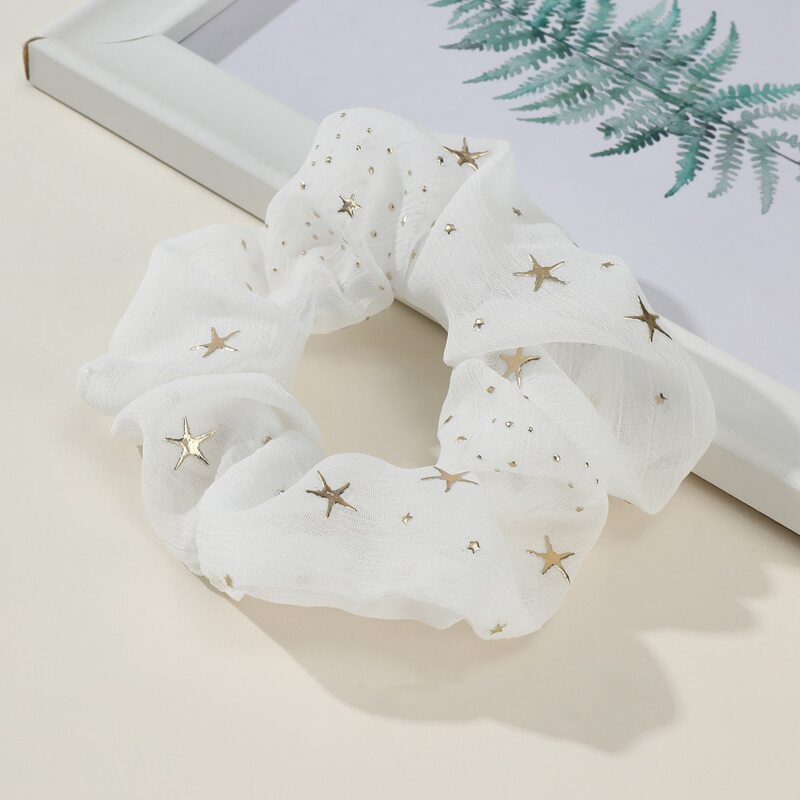 

Galaxy Print Scrunchie, White
