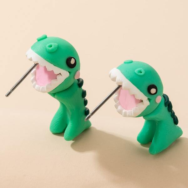 

Animal Stud Earrings, Green
