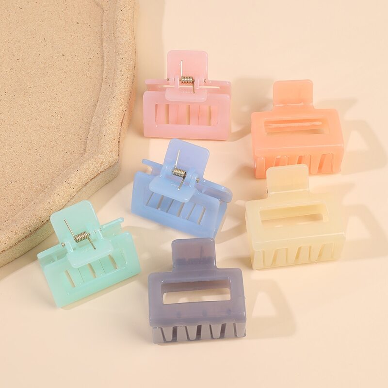 

6pcs Hair Claw, Multicolor