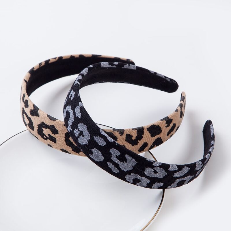 

1pc Random Leopard Hair Hoop, Multicolor