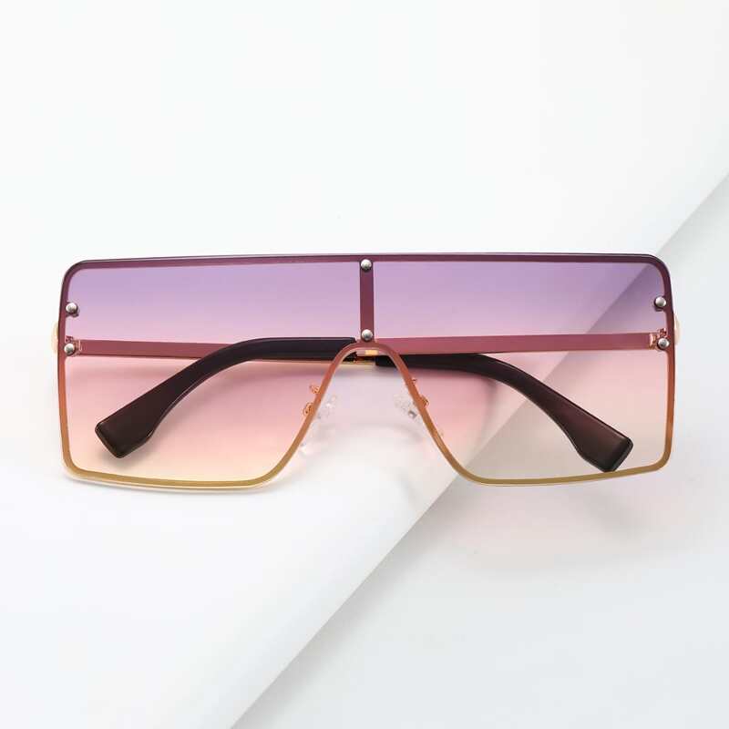 

Ombre Lens Shield Sunglasses, Multicolor