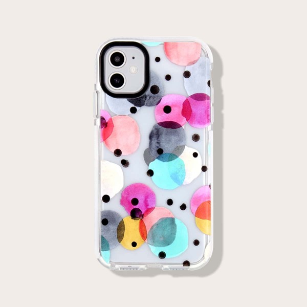 

Graphic Clear iPhone Case, Multicolor