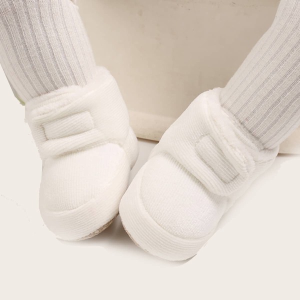 

Baby Boy Velcro Strap Warm Boots, White
