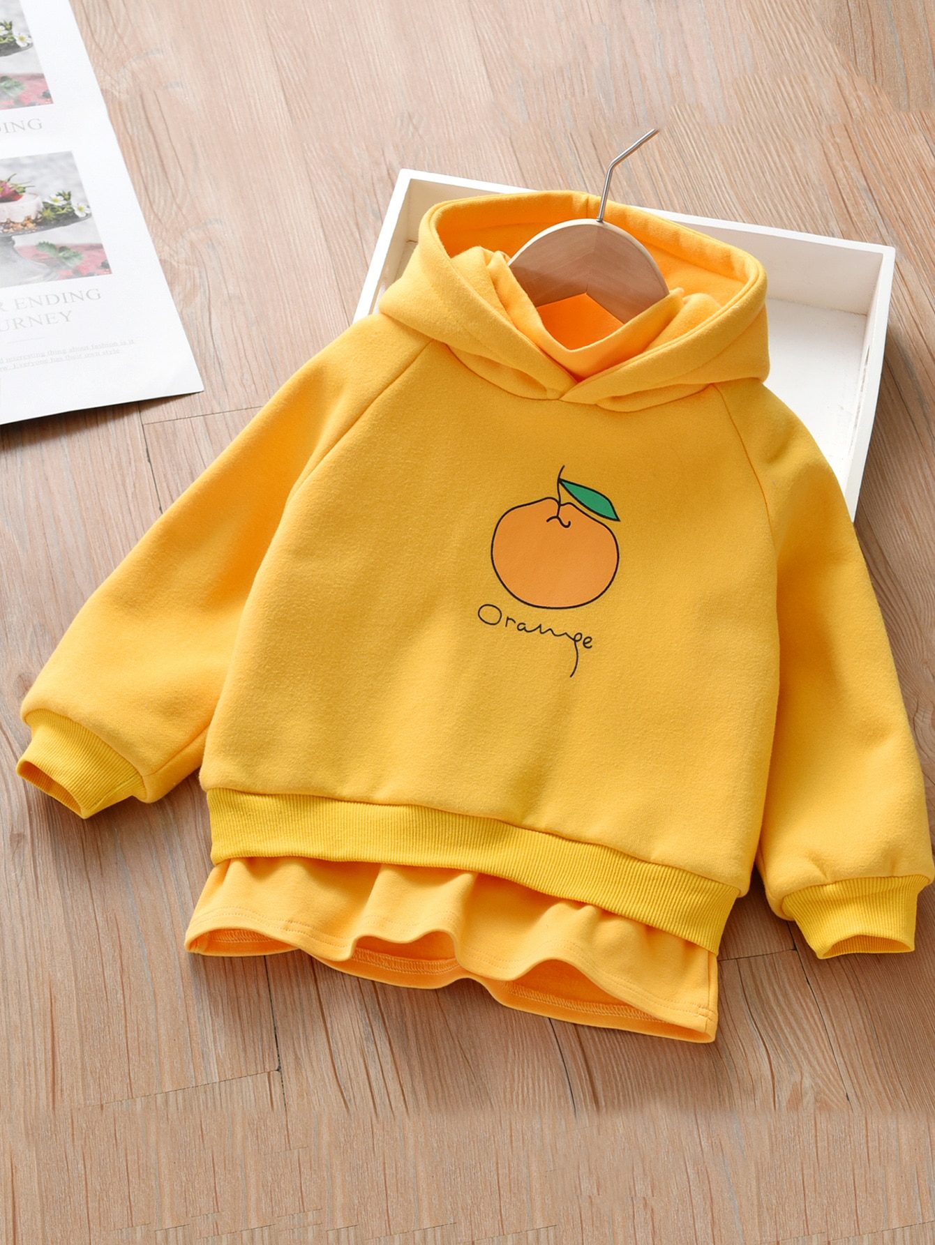 toddler orange sweatshirt