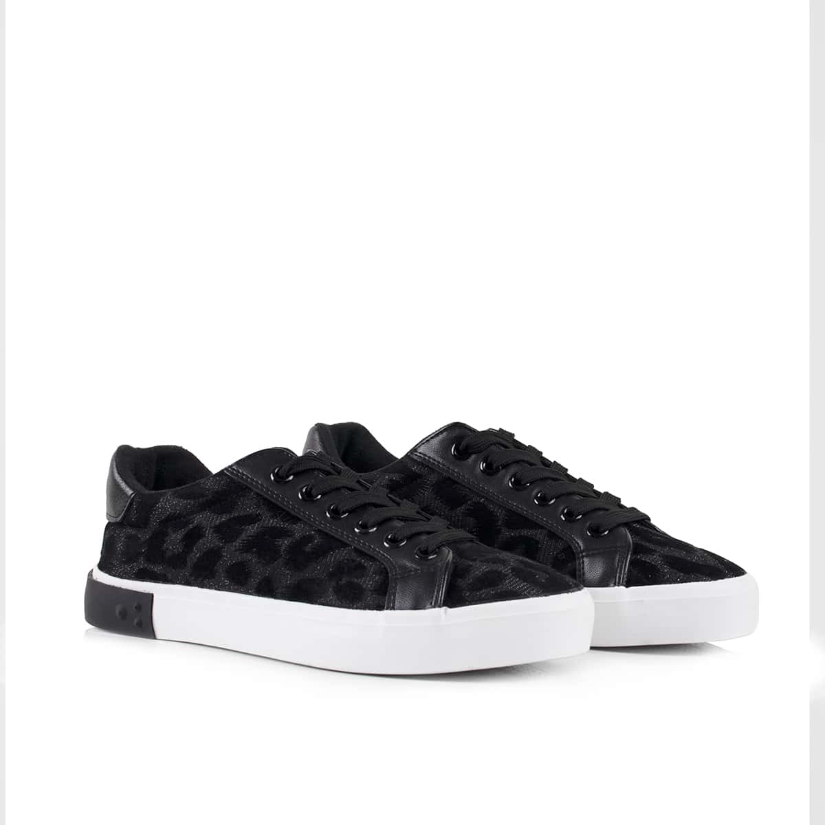 

Lace Up Front Sneakers, Black