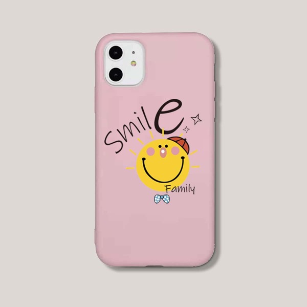 

Чехол для iPhone с узором, Нежний розовый