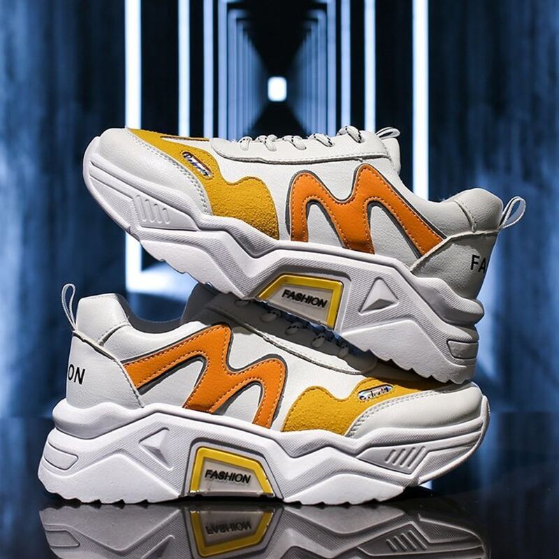 

Colorblock Lace-up Chunky Sneakers, Multicolor