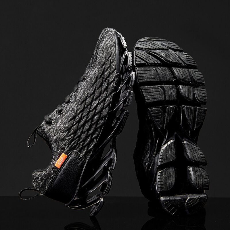 

Guys Lace-up Knit Sneakers, Black