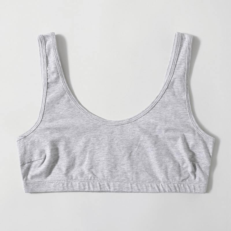 

Simple Solid Bralette, Light grey