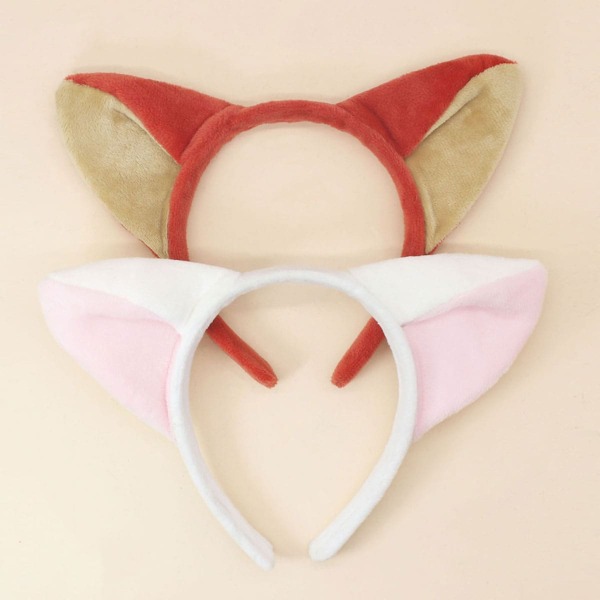 

2pcs Toddler Girls Ear Decor Hair Hoop, Multicolor