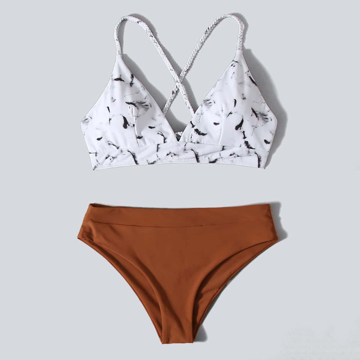 

Marble Bikini Swimsuit, Multicolor