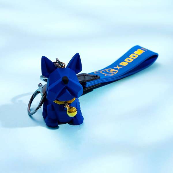 

Animal Charm Keychain, Blue