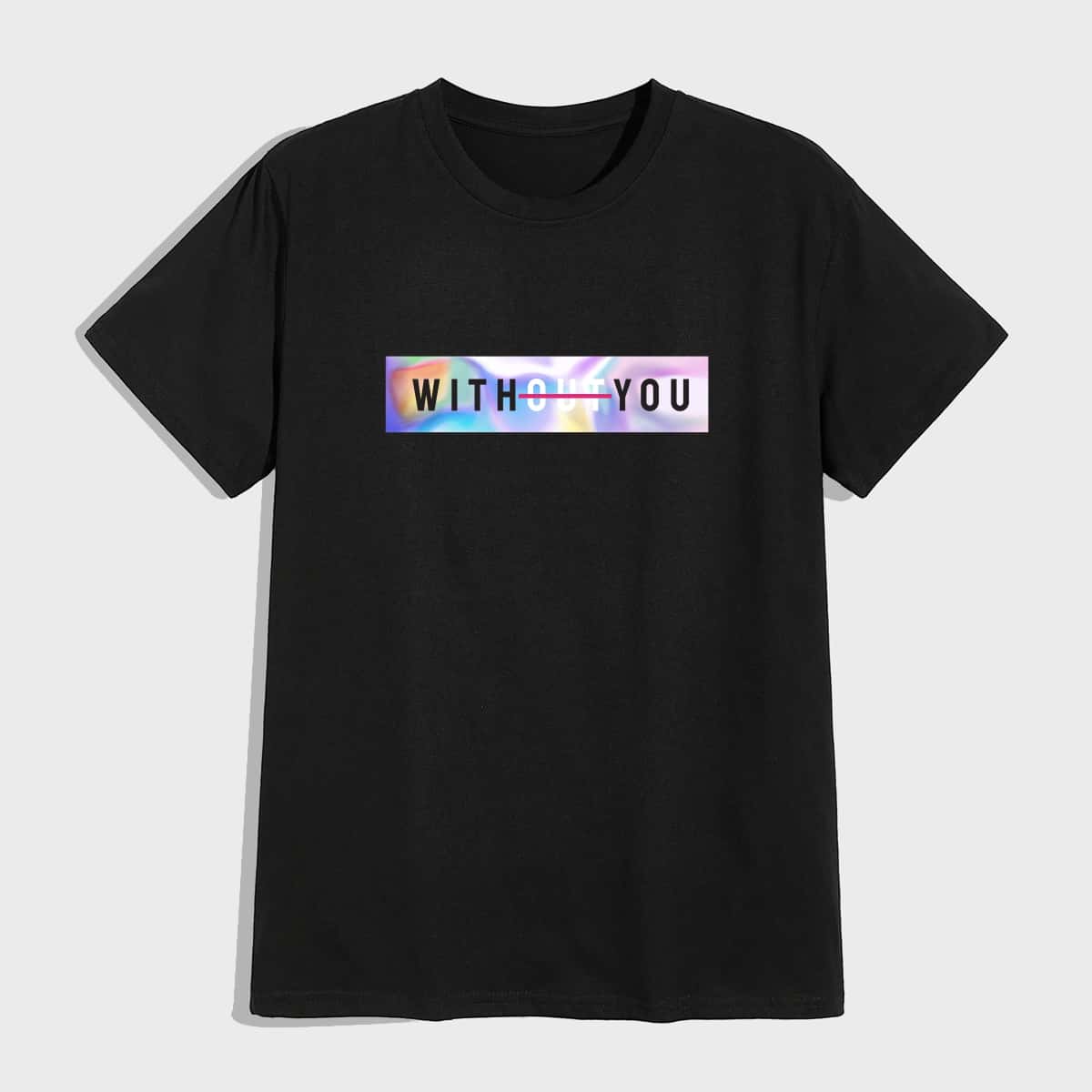 

Guys Letter Tee, Black