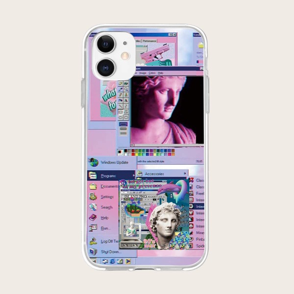

Чехол для iPhone с оригинальным узором, Многоцветный