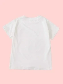 Toddler Girls Figure And Star Graphic Tee