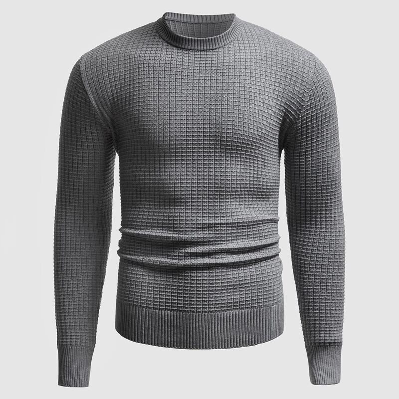 

Guys Mock Neck Solid Sweater, Light grey