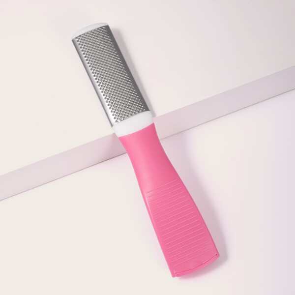 

1pc Exfoliating Foot File, Hot pink