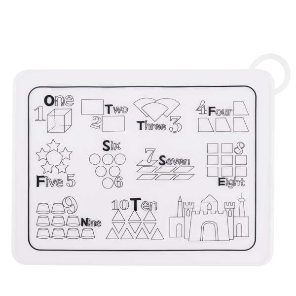 

Kids Geometric Pattern Placemat, White
