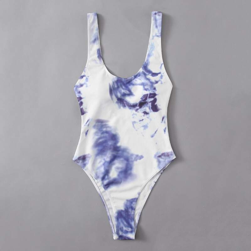 

Tie Dye One Piece Swimsuit, Multicolor