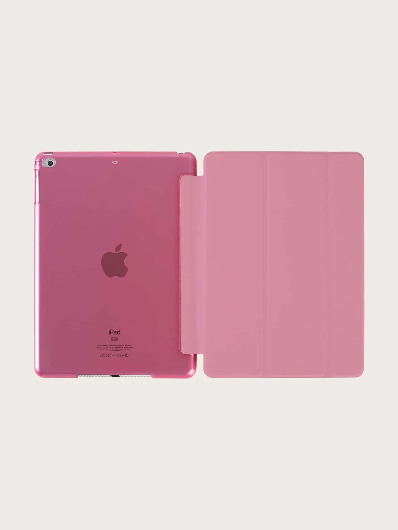 素色iPad平板殼 - 粉色 - 查看 1
