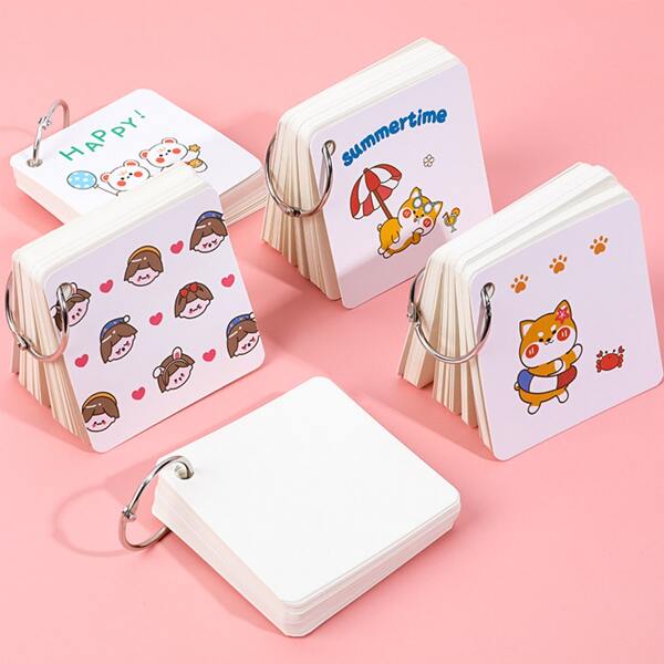 

1pc Cartoon Graphic Random Notepad, Multicolor