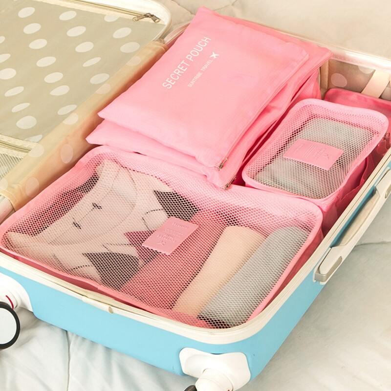 

6pcs Multifunction Travel Storage Bag, Multicolor