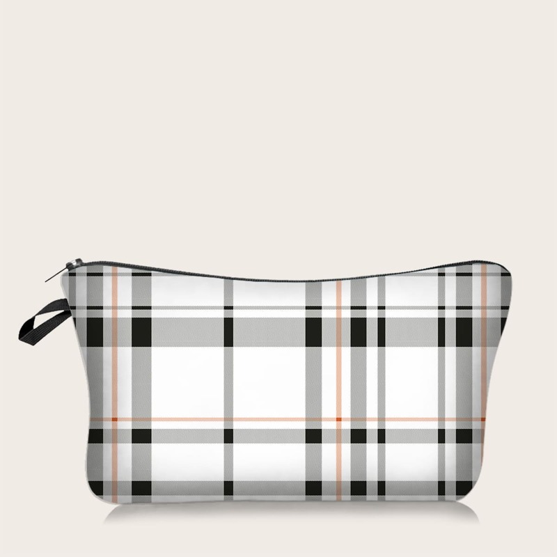 

Plaid Makeup Bag, Multicolor