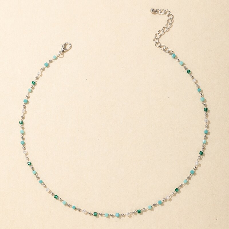 

1pc Beaded Necklace, Multicolor