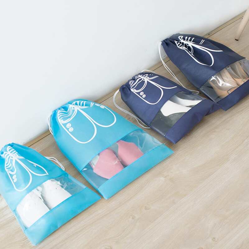 

2pcs Random Drawstring Shoe Storage Bag, Multicolor