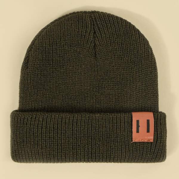 

Toddler Kids Cuff Beanie, Army green