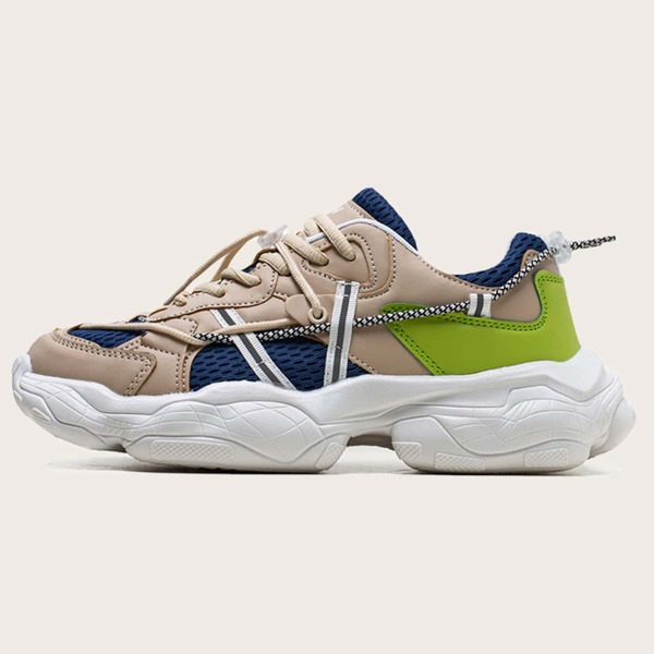 

Men Color Block Chunky Sneakers, Multicolor