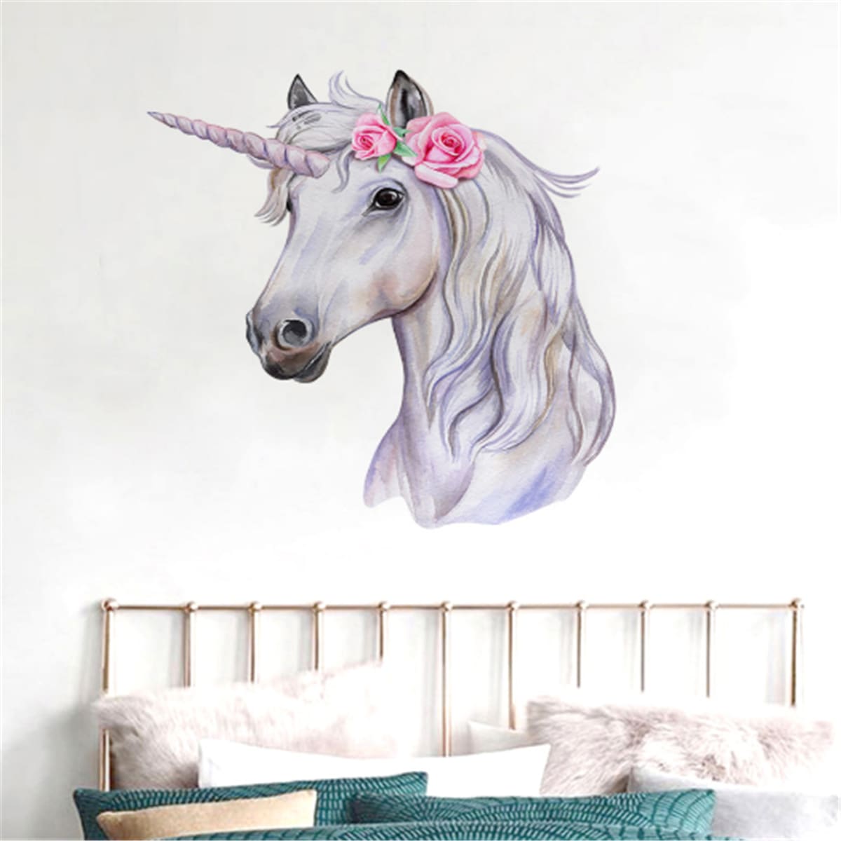 

Unicorn Pattern Wall Sticker, Multicolor
