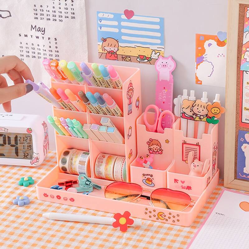 

Detachable Multifunctional Pen Holder, Pink