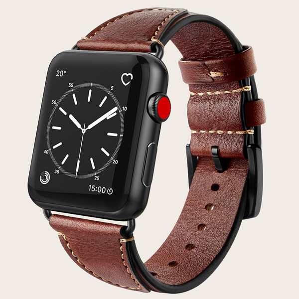 

Buckle Apple Watch Band, Coffee brown