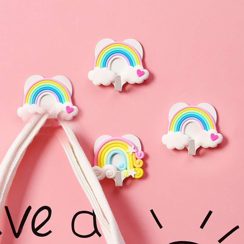 

1pc Random Rainbow Wall Hook, Multicolor