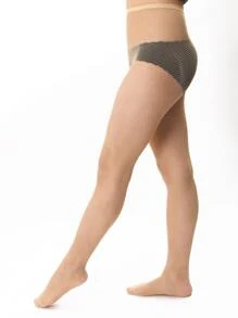 Shengrenmei Tights Summer Sexy Women Slim Fishnet Pantyhose Party Club Plus Size Ladies Small Mesh Stockings Dropshipping - Apricot - View 4