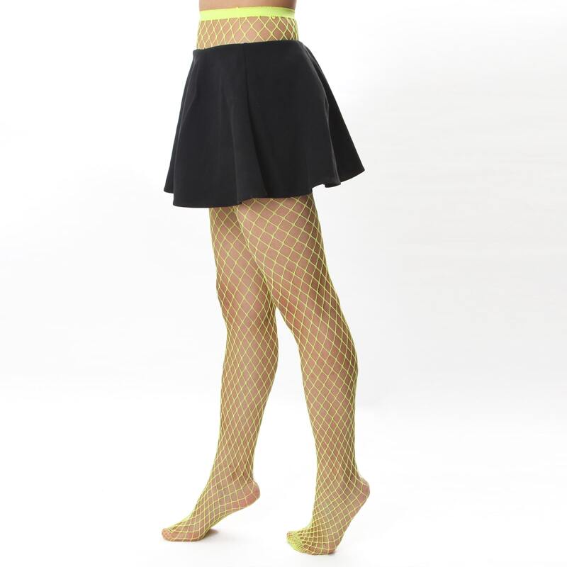 

Hollow Out Fishnet Tights, Yellow