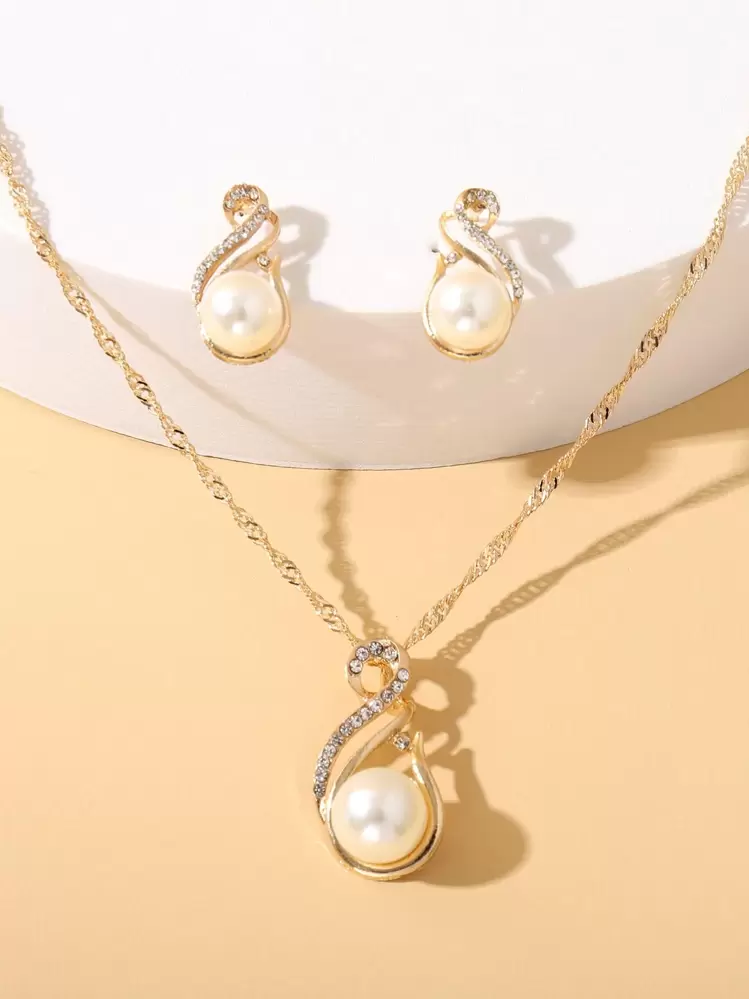 Set Gioielli Da Baseball Con Cristalli – Collana E Orecchini Pendenti, Regalo Per Appassionate - 2