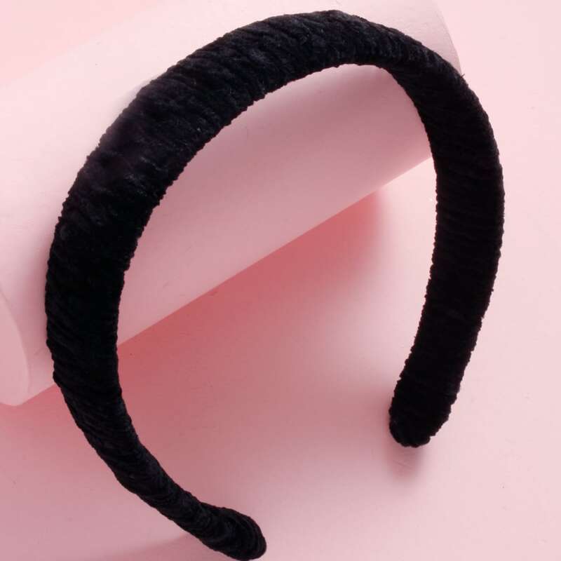 

1pc Solid Headband, Black