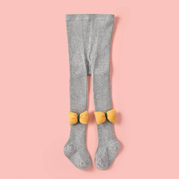

Baby Bow Decor Tights, Grey