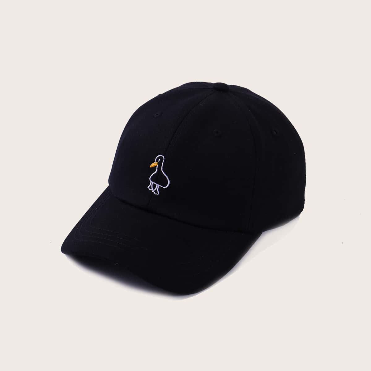 

Cartoon Embroidery Baseball Cap, Black