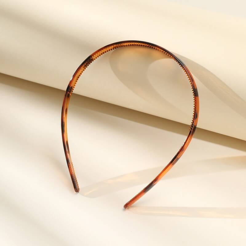 

1pc Tortoise Headband, Brown