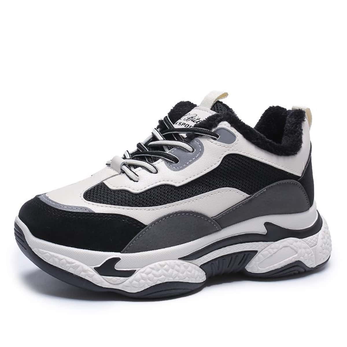 

Colorblock Chunky Trainers, Grey