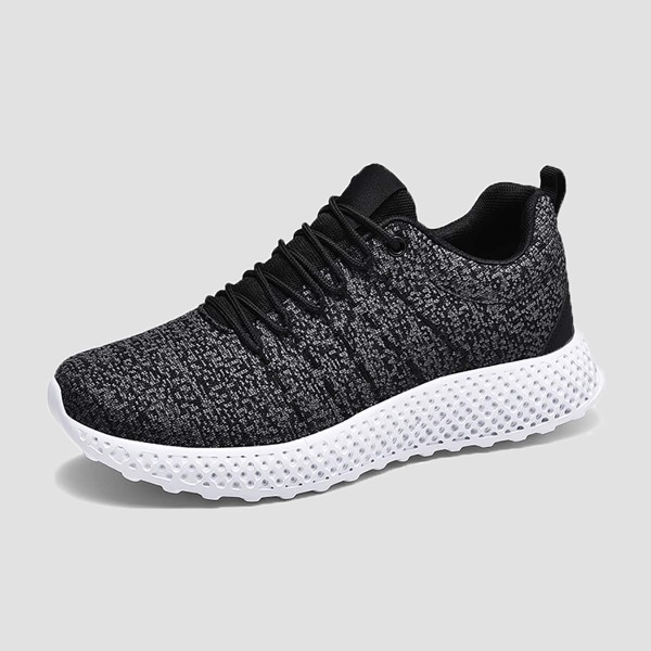 

Men Lace-up Front Sneakers, Black
