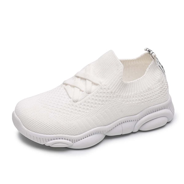 

Toddler Girls Lace-up Decor Sneakers, White
