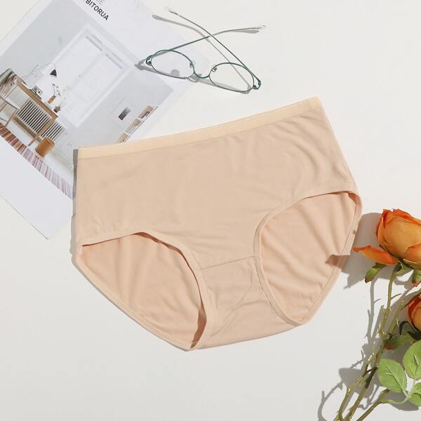 

Solid Cotton Panty, Apricot