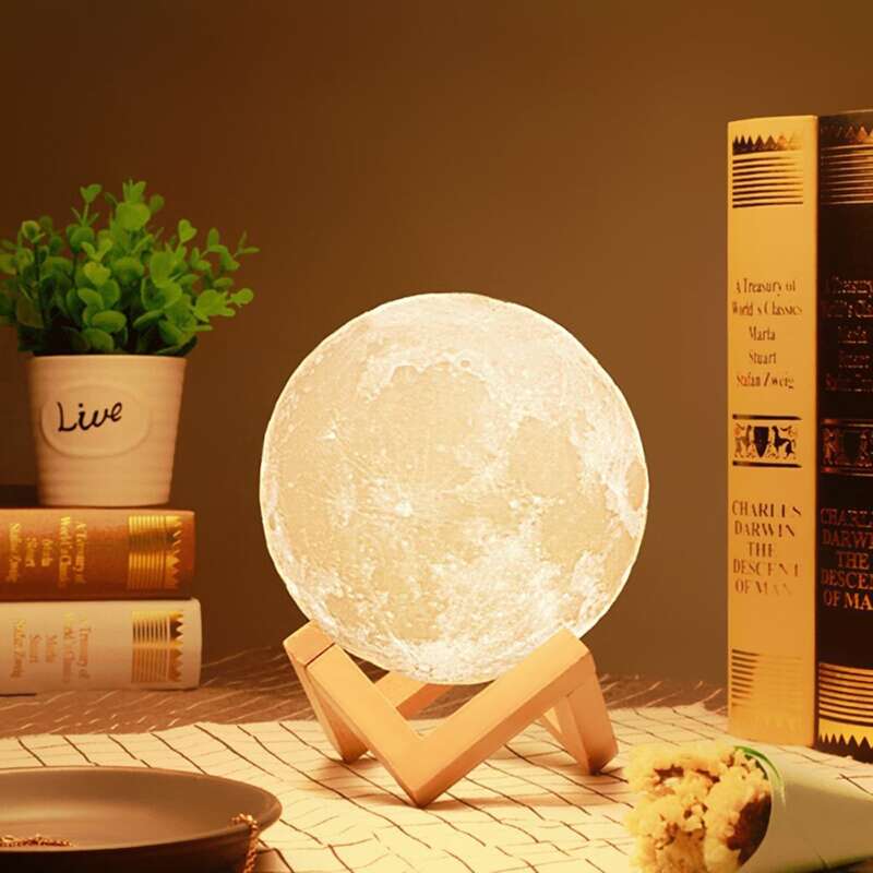 

1pc Moon Design Night Light, Yellow