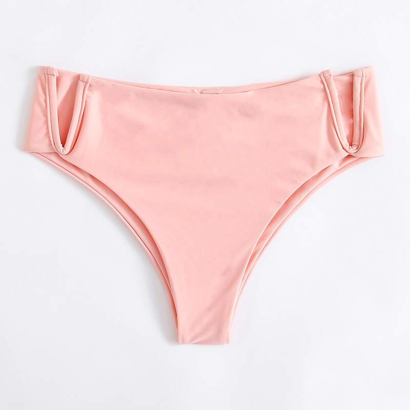 

Solid V-cut Bikini Bottom, Baby pink